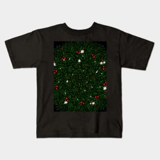 Christmas Holiday Wreath Kids T-Shirt